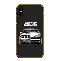 Чехол iPhone XS Max матовый BMW, цвет: 3D-коричневый