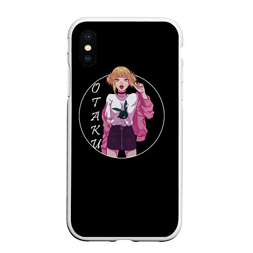 Чехол iPhone XS Max матовый Toga Otaku / 3D-Белый – фото 1