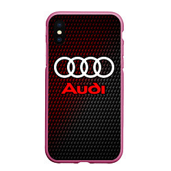 Чехол iPhone XS Max матовый AUDI АУДИ