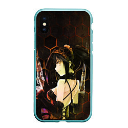 Чехол iPhone XS Max матовый Куруми Токисаки, цвет: 3D-мятный
