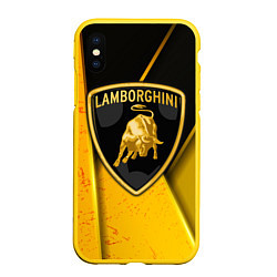 Чехол iPhone XS Max матовый Lamborghini