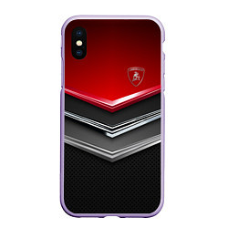 Чехол iPhone XS Max матовый Lamborghini