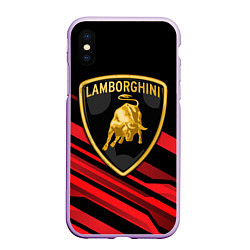 Чехол iPhone XS Max матовый Lamborghini