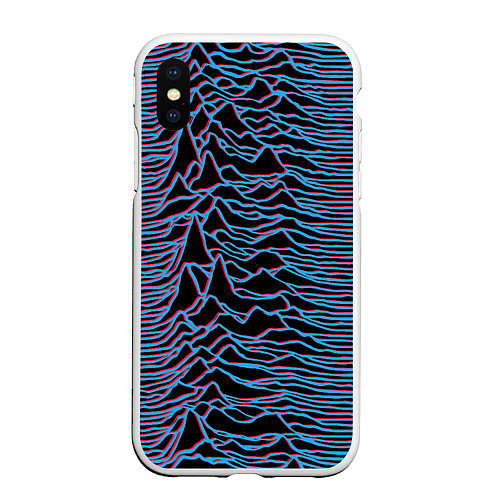 Чехол iPhone XS Max матовый JOY DIVISION / 3D-Белый – фото 1