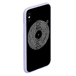Чехол iPhone XS Max матовый JOY DIVISION, цвет: 3D-светло-сиреневый — фото 2
