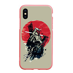 Чехол iPhone XS Max матовый Samurai man, цвет: 3D-баблгам