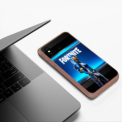 Чехол iPhone XS Max матовый FORTNITE, цвет: 3D-коричневый — фото 2