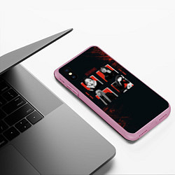 Чехол iPhone XS Max матовый BLACKPINK, цвет: 3D-розовый — фото 2