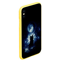 Чехол iPhone XS Max матовый Кот, цвет: 3D-желтый — фото 2