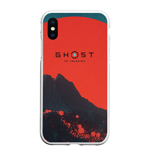 Чехол iPhone XS Max матовый Ghost of Tsushima / 3D-Белый – фото 1