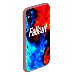 Чехол iPhone XS Max матовый FALLOUT ФЭЛЛАУТ, цвет: 3D-малиновый — фото 2