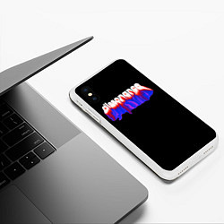 Чехол iPhone XS Max матовый Dissonance, цвет: 3D-белый — фото 2
