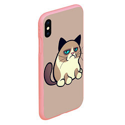 Чехол iPhone XS Max матовый Великий Grumpy Cat, цвет: 3D-баблгам — фото 2