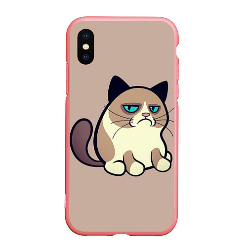 Чехол iPhone XS Max матовый Великий Grumpy Cat / 3D-Баблгам – фото 1