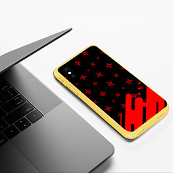 Чехол iPhone XS Max матовый METALLICA МЕТАЛЛИКА, цвет: 3D-желтый — фото 2