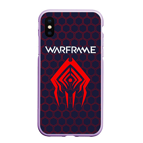 Чехол iPhone XS Max матовый WARFRAME ВАРФРЕЙМ / 3D-Сиреневый – фото 1