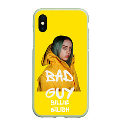 Чехол iPhone XS Max матовый Billie Eilish Билли Айлиш, цвет: 3D-салатовый