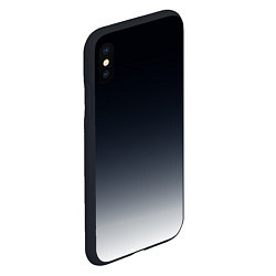 Чехол iPhone XS Max матовый Градиент, цвет: 3D-черный — фото 2