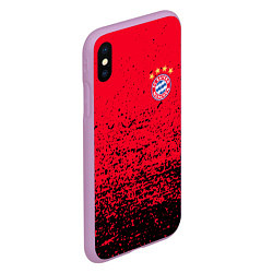 Чехол iPhone XS Max матовый BAYERN MUNCHEN, цвет: 3D-сиреневый — фото 2