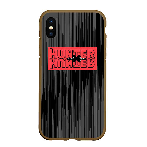 Чехол iPhone XS Max матовый Hunter x Hunter / 3D-Коричневый – фото 1