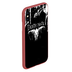 Чехол iPhone XS Max матовый Death Note, цвет: 3D-красный — фото 2