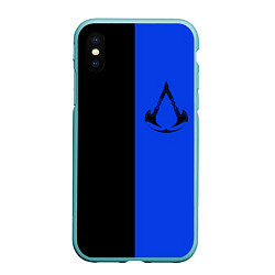 Чехол iPhone XS Max матовый Assassins Creed Valhalla, цвет: 3D-мятный
