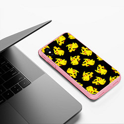Чехол iPhone XS Max матовый Веселый пикачу, цвет: 3D-баблгам — фото 2