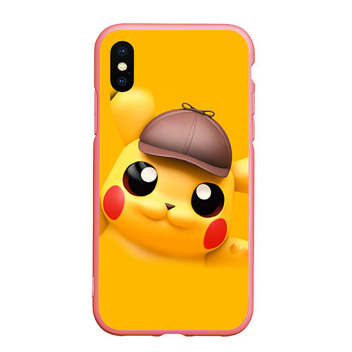 Чехол iPhone XS Max матовый Pikachu Pika Pika / 3D-Баблгам – фото 1