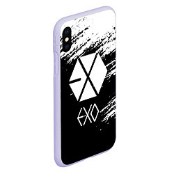 Чехол iPhone XS Max матовый EXO BAND, цвет: 3D-светло-сиреневый — фото 2