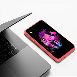 Чехол iPhone XS Max матовый JoJo’s Bizarre Adventure, цвет: 3D-красный — фото 2