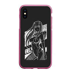 Чехол iPhone XS Max матовый ZeroTwo Darling in the Franx