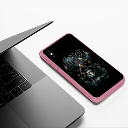 Чехол iPhone XS Max матовый АРИЯ, цвет: 3D-малиновый — фото 2