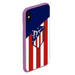 Чехол iPhone XS Max матовый Atletico Madrid, цвет: 3D-фиолетовый — фото 2