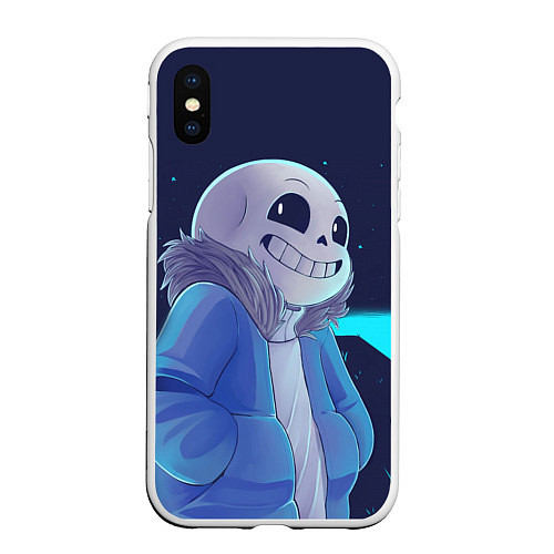 Чехол iPhone XS Max матовый UNDERTALE / 3D-Белый – фото 1