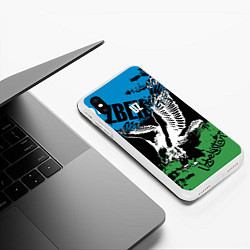 Чехол iPhone XS Max матовый Узбекистан, цвет: 3D-белый — фото 2