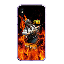 Чехол iPhone XS Max матовый PUBG