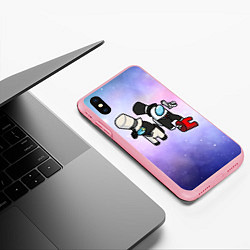 Чехол iPhone XS Max матовый Among us, цвет: 3D-баблгам — фото 2