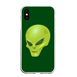 Чехол iPhone XS Max матовый Пришелец