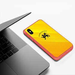 Чехол iPhone XS Max матовый Символика Тартарии, цвет: 3D-красный — фото 2