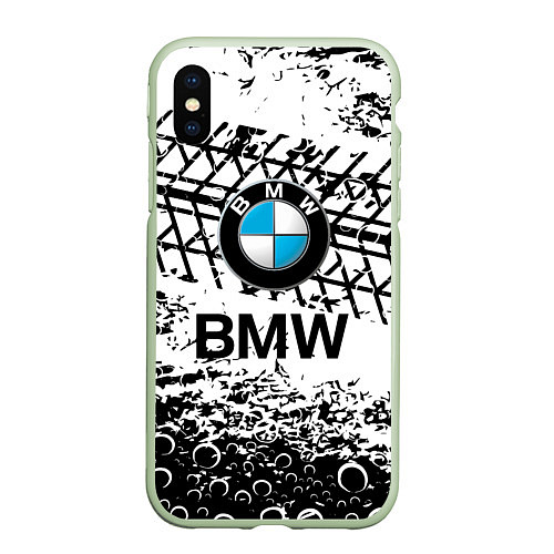 Чехол iPhone XS Max матовый BMW / 3D-Салатовый – фото 1