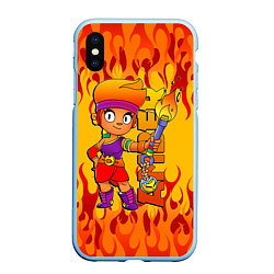 Чехол iPhone XS Max матовый Brawl Stars - Amber