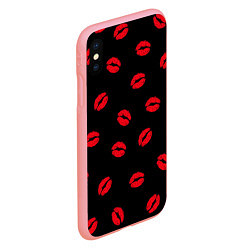 Чехол iPhone XS Max матовый Поцелуи, цвет: 3D-баблгам — фото 2