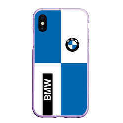 Чехол iPhone XS Max матовый BMW, цвет: 3D-сиреневый