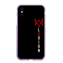 Чехол iPhone XS Max матовый Watch Dogs: Legion, цвет: 3D-сиреневый