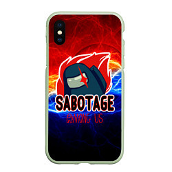 Чехол iPhone XS Max матовый Among us sabotage