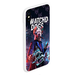 Чехол iPhone XS Max матовый Watch Dogs: Legion, цвет: 3D-белый — фото 2