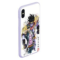 Чехол iPhone XS Max матовый JOJO, цвет: 3D-светло-сиреневый — фото 2