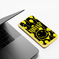 Чехол iPhone XS Max матовый NIRVANA, цвет: 3D-желтый — фото 2