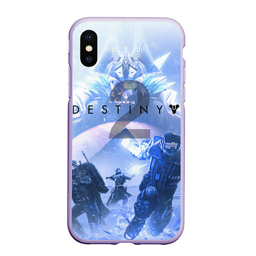 Чехол iPhone XS Max матовый Destiny 2: Beyond Light / 3D-Светло-сиреневый – фото 1