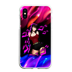 Чехол iPhone XS Max матовый JOJOS BIZARRE ADVENTURE, цвет: 3D-белый